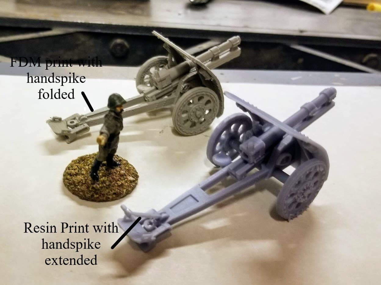 WWII Dutch Bofors 105mm Howitzer Various Scales Historical Wargaming (1 model) (US tariffs are pre-paid by us)