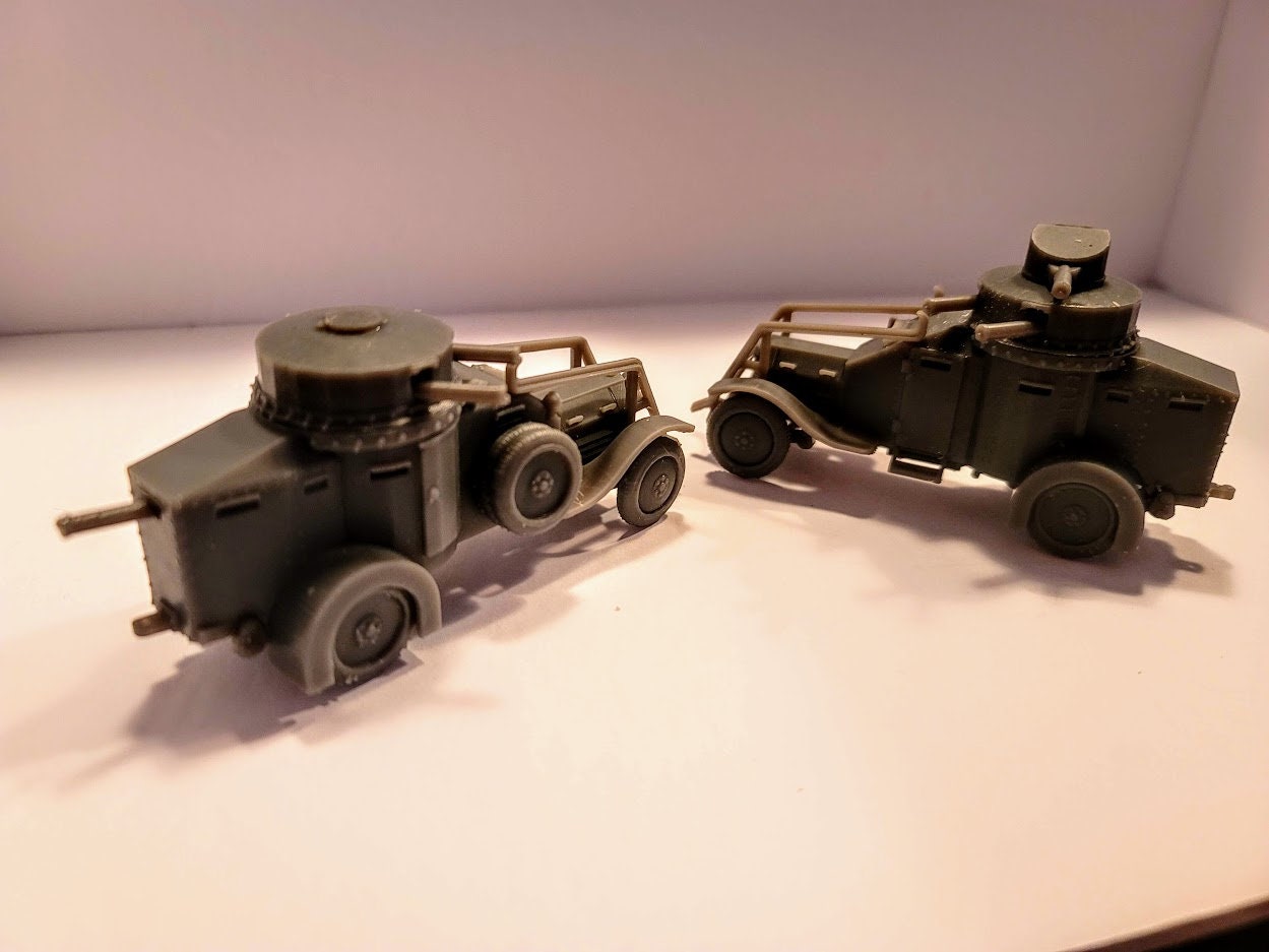 WWII Italian Lancia 1Z/1ZM Armoured Car (1 model) Various Scales Historical Wargaming