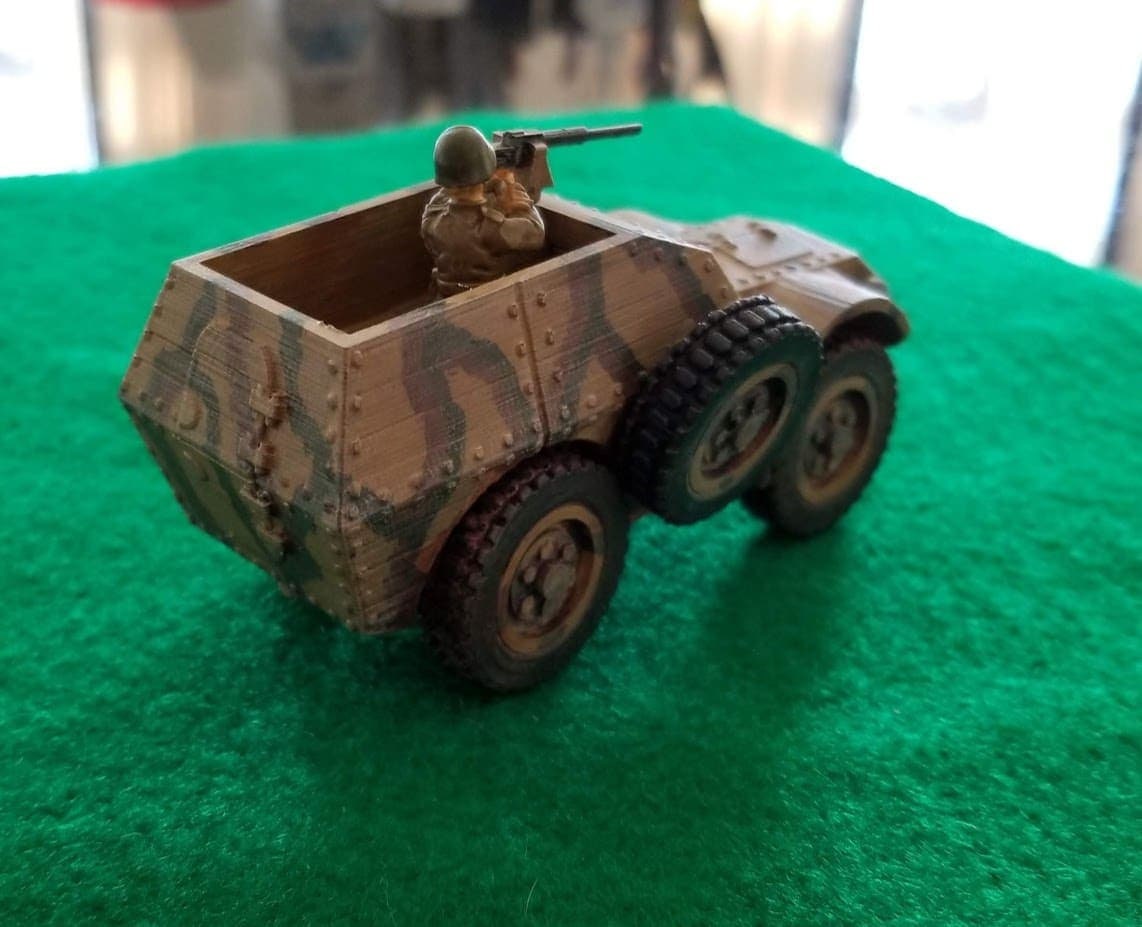 WWII Italian S37 Autoprotetto APC Armoured Car Various Scales Historical Wargaming