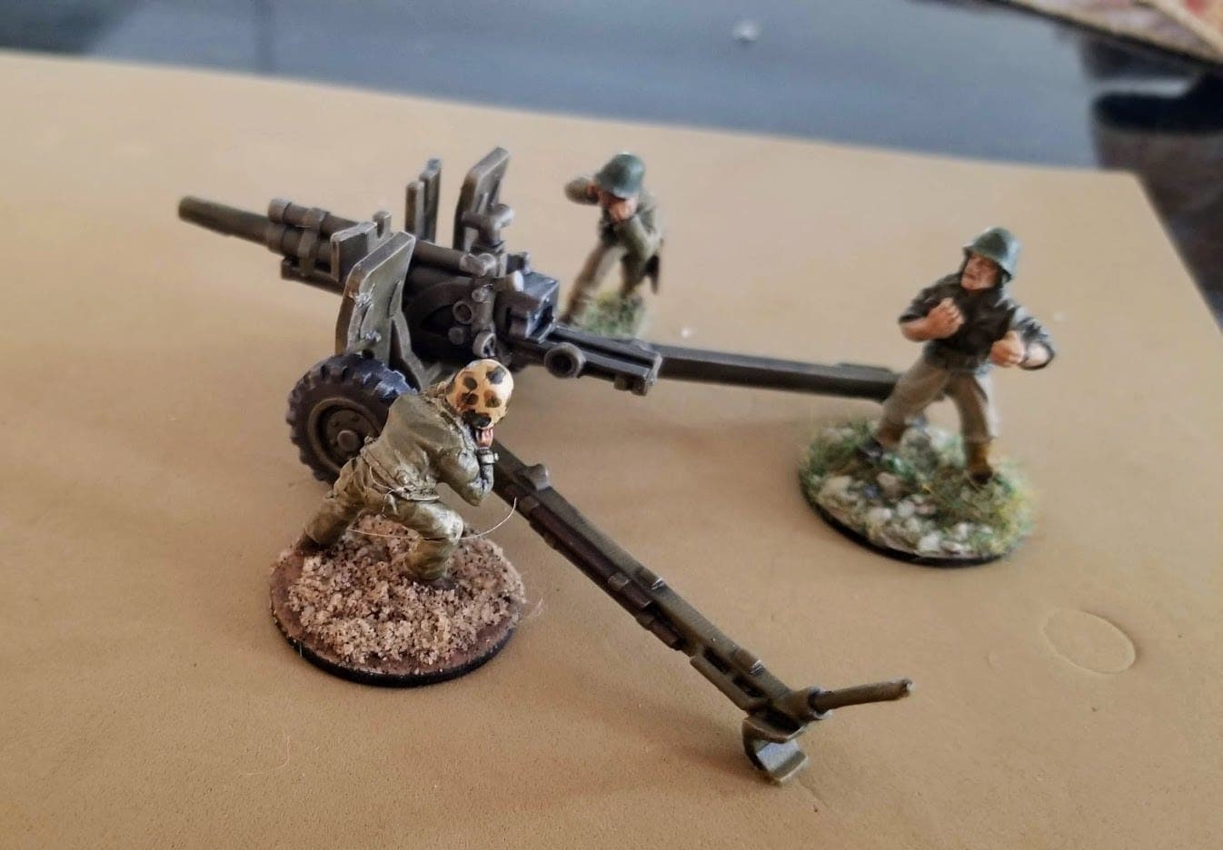 WWII US M2A1 105mm Howitzer Various Scales Historical Wargaming (1 model) (US tariffs are pre-paid by us)