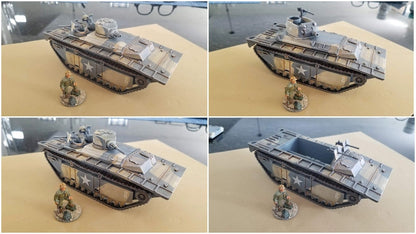 WWII US LVT Amtrac (4 versions) Various Scales Historical Wargaming