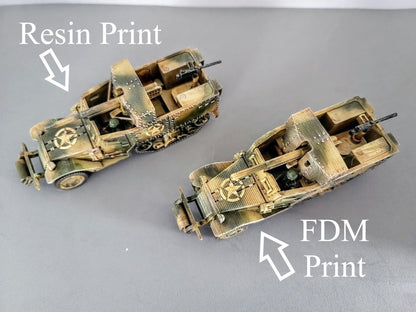 WWII US M3 T12 Motor Gun Carriage Various Scales Historical Wargaming