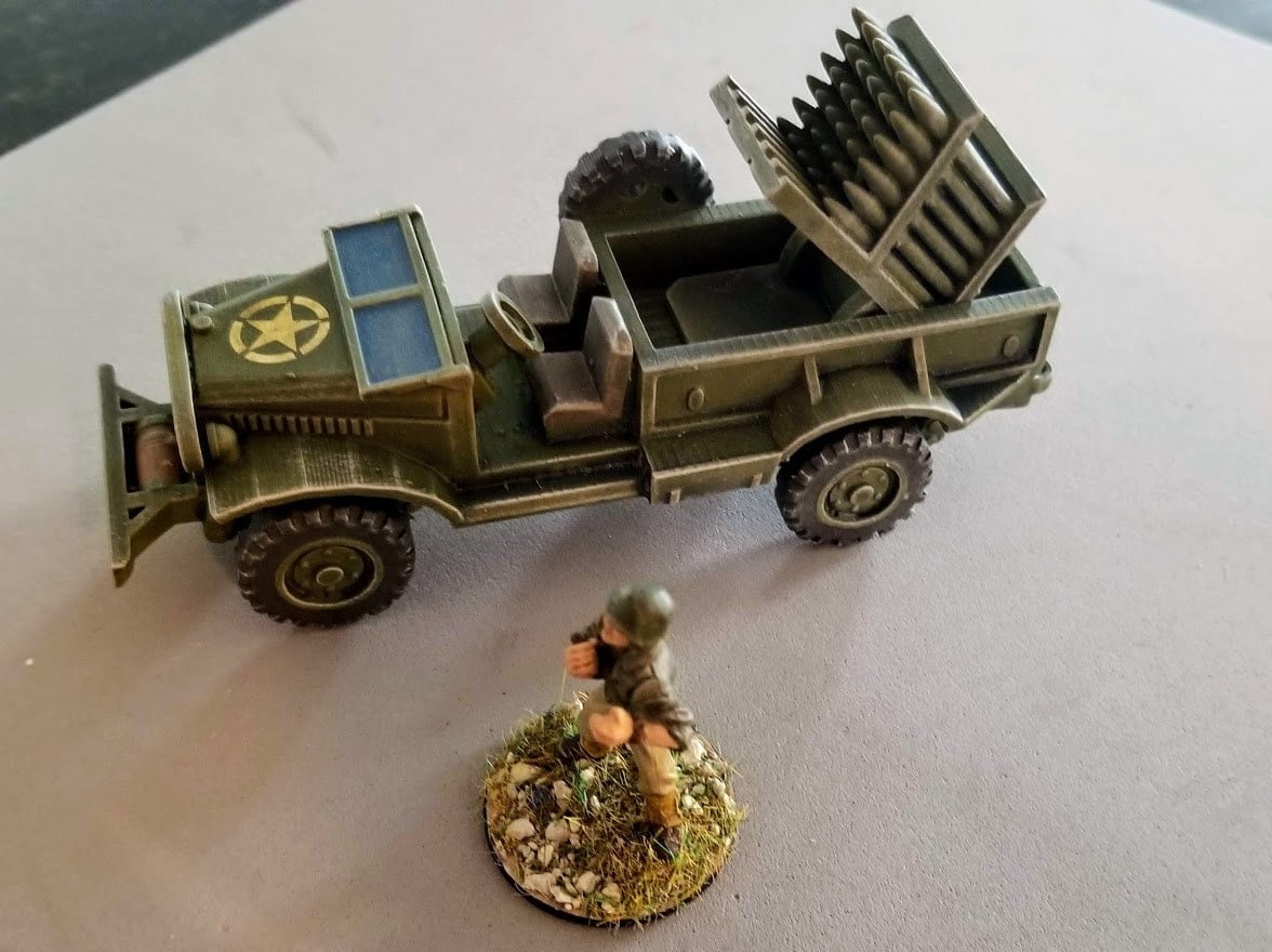WWII USMC Multi Launcher Truck M-2-4 Various Scales Historical Wargaming (1 model)