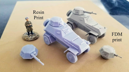WWII Soviet BA 64B and 64D Armoured Car (Both turrets included) Various Scales Historical Wargaming