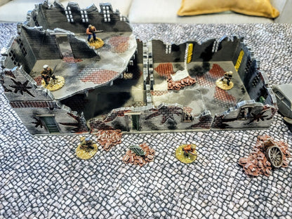 Wargaming Terrain Urban Ruins and Barricade Set Various Scales Historical Wargaming