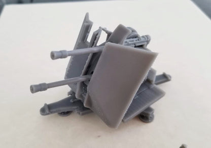 WWII German 37mm Flak Zwilling 43 Various Scales Historical Wargaming (US tariffs are pre-paid by us)