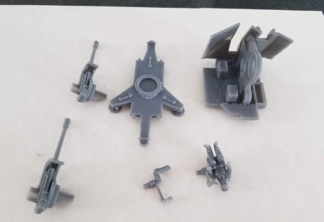 WWII German 37mm Flak Zwilling 43 Various Scales Historical Wargaming