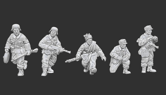 WWII Finnish Summer Command 1st Wave Squad (5 models) Various Scales Historical Wargaming