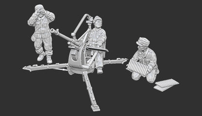 WWII Italian Breda Mod.35 with Crew Various Scales Historical Wargaming (US tariffs are pre-paid by us)