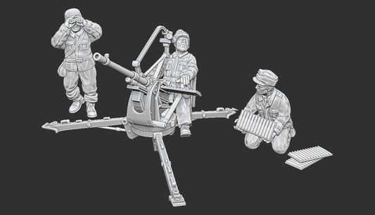 WWII Italian Breda Mod.35 with Crew Various Scales Historical Wargaming (US tariffs are pre-paid by us)
