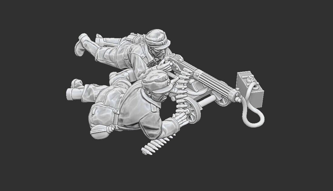 WWII Finnish Summer Maxim Team (2 models) Various Scales Historical Wargaming