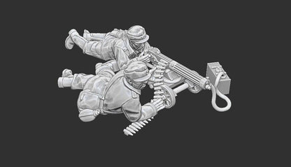 WWII Finnish Summer Maxim Team (2 models) Various Scales Historical Wargaming