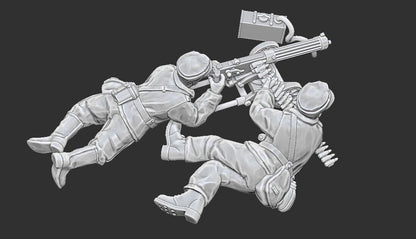 WWII Finnish Summer Maxim Team (2 models) Various Scales Historical Wargaming