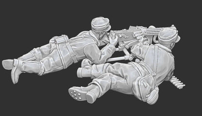 WWII Finnish Summer Maxim Team (2 models) Various Scales Historical Wargaming