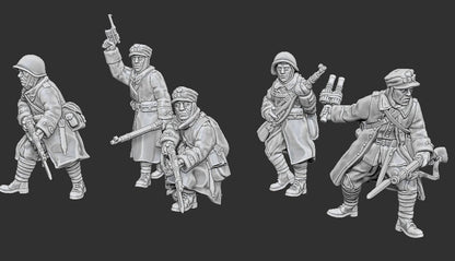 WWII Infantry Polish Rifleman (5 models) Various Scales Historical Wargaming