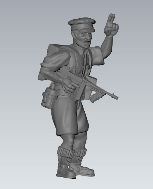 WWII British 8th Army Combat Squad (6 models) Various Scales Historical Wargaming