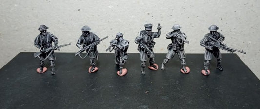 WWII British 8th Army Combat Squad (6 models) Various Scales Historical Wargaming