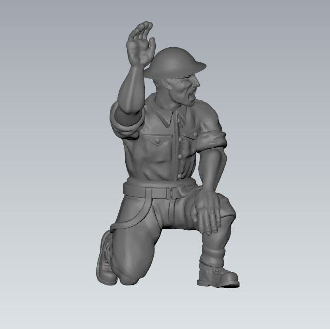 WWII British 8th Army Generic Gun Crew British Various Scales Historical Wargaming (US tariffs are pre-paid by us)