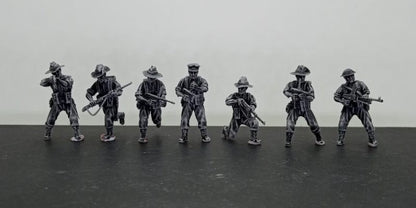 WWII Australian Combat Squad (7 models) Various Scales Historical Wargaming