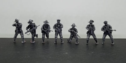 WWII Australian Combat Squad (7 models) Various Scales Historical Wargaming