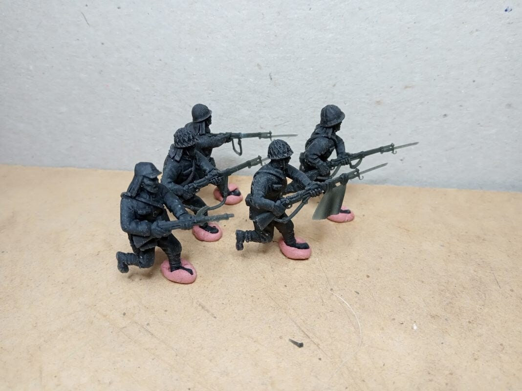 WWII Japanese Banzai Charge (5 models) Various Scales Historical Wargaming (US tariffs are pre-paid by us)
