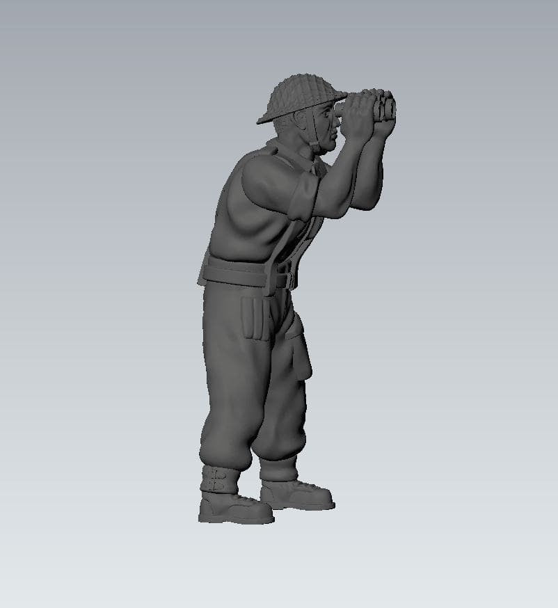 WWII British 3 Inch Mortar with Crew (4 models) Various Scales Historical Wargaming (US tariffs are pre-paid by us)