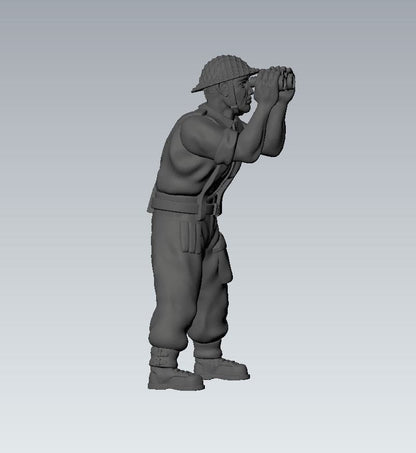 WWII British 3 Inch Mortar with Crew (4 models) Various Scales Historical Wargaming (US tariffs are pre-paid by us)
