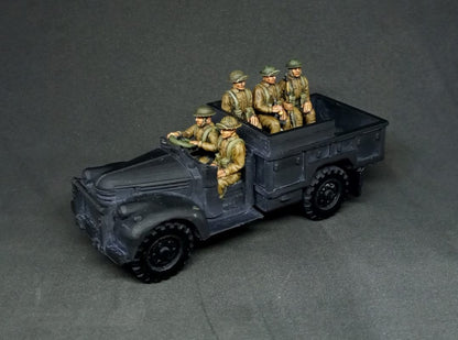 WWII British Generic Drivers And Passengers Set (6 models) Various Scales Historical Wargaming