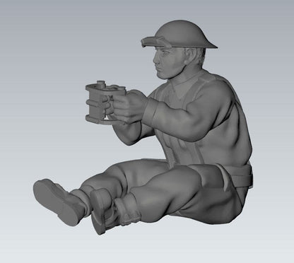 WWII British Vickers 303 MMG with Crew (3 models) Various Scales Historical Wargaming (US tariffs are pre-paid by us)