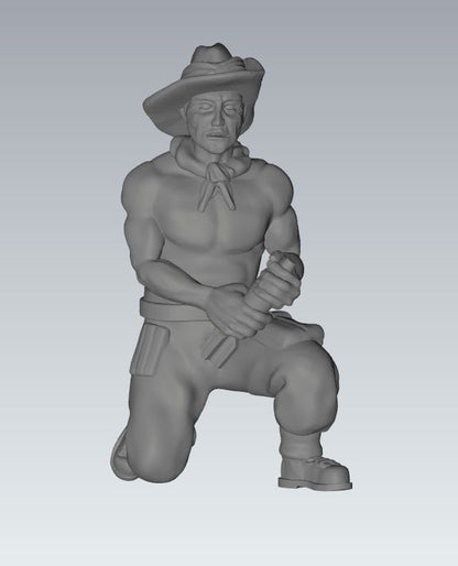 WWII Chindit 3 Inch Mortar with Crew (4 models) Various Scales Historical Wargaming