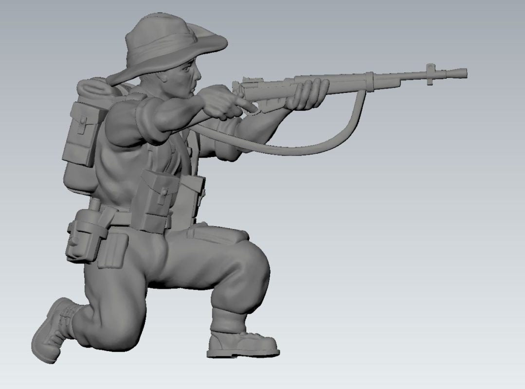 WWII British Chindit Combat Squad (7 models) Various Scales Historical Wargaming