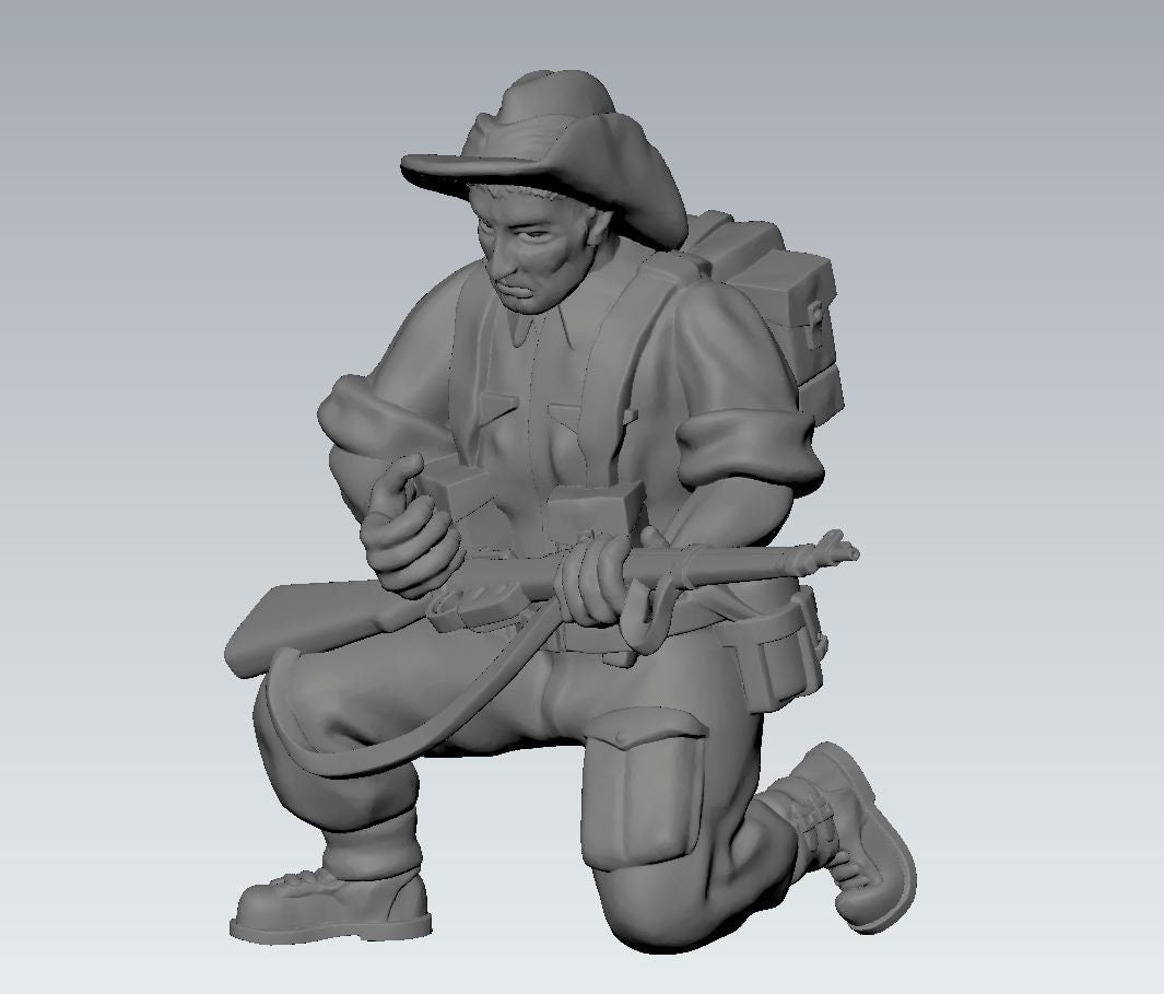 WWII British Chindit Combat Squad (7 models) Various Scales Historical Wargaming