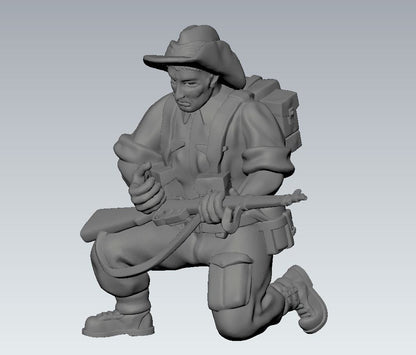 WWII British Chindit Combat Squad (7 models) Various Scales Historical Wargaming