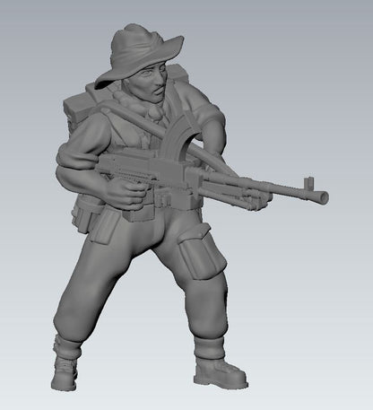 WWII British Chindit Combat Squad (7 models) Various Scales Historical Wargaming