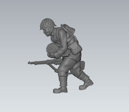 WWII Japanese Assault SNLF Squad (6 models) Various Scales Historical Wargaming