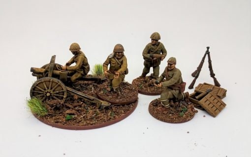 WWII Japanese Generic Artillery Crew (4 models) Various Scales Historical Wargaming (US tariffs are pre-paid by us)