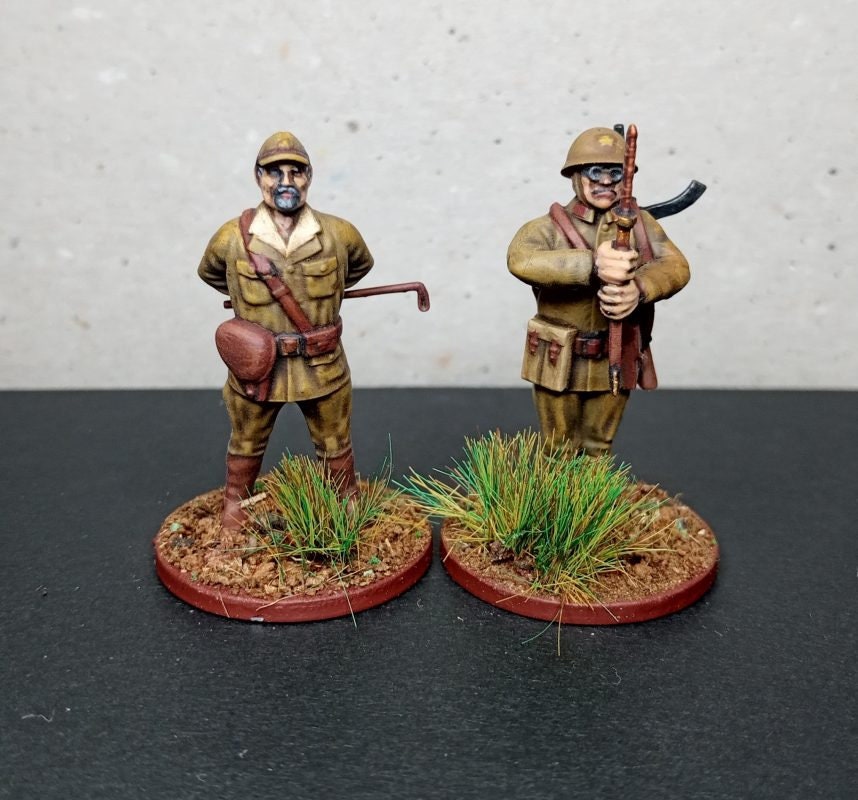 WWII Japanese HQ Officers Set (4 models) Various Scales Historical Wargaming (US tariffs are pre-paid by us)