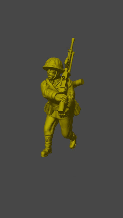 WWII Japanese LMG Team (4 models) Various Scales Historical Wargaming (US tariffs are pre-paid by us)