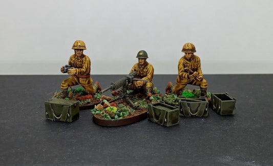 WWII Japanese Type 92 MMG Team (3 models) Various Scales Historical Wargaming