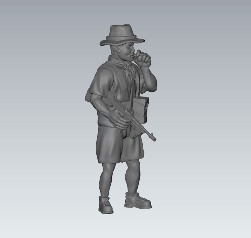 WWII Asian Native Irregular Fighters (6 models) Various Scales Historical Wargaming (US tariffs are pre-paid by us)