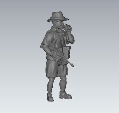 WWII Asian Native Irregular Fighters (6 models) Various Scales Historical Wargaming