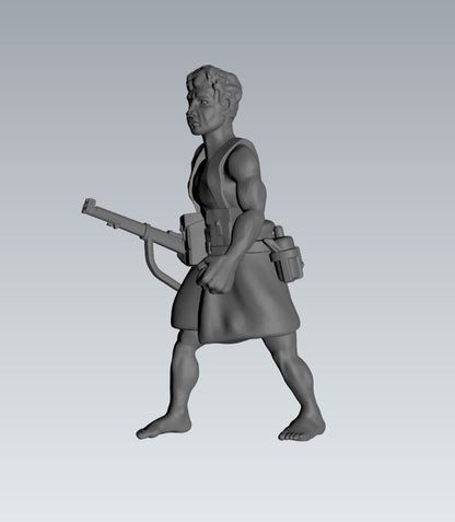 WWII Papuan Fighters (6 models) Various Scales Historical Wargaming (US tariffs are pre-paid by us)