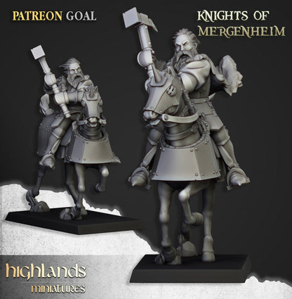 30mm Highland Miniatures Knights of Mergenheim x10 suitable for WFB