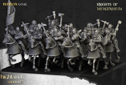 30mm Highland Miniatures Knights of Mergenheim x10 suitable for WFB