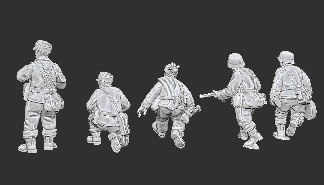 WWII Finnish Summer Command 1st Wave Squad (5 models) Various Scales Historical Wargaming (US tariffs are pre-paid by us)