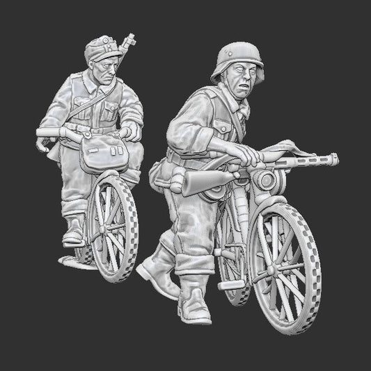 WWII Finnish Summer Bikers (2 models) Various Scales Historical Wargaming