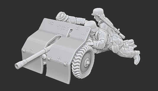 WWII Summer Finnish Bofors Anti Tank Gun with Crew Various Scales Historical Wargaming
