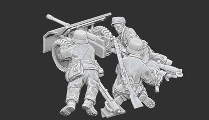 WWII Summer Finnish Bofors Anti Tank Gun with Crew Various Scales Historical Wargaming