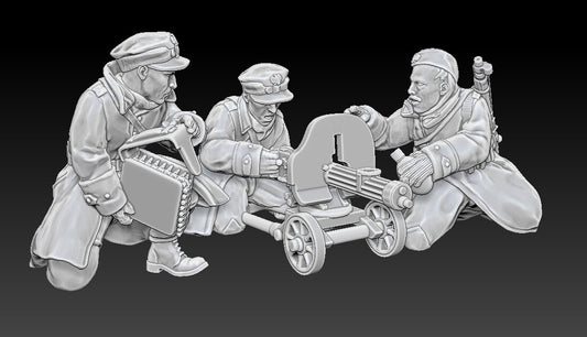 WWII Polish People’s Army Maxim Team (3 models) Various Scales Historical Wargaming (US tariffs are pre-paid by us)