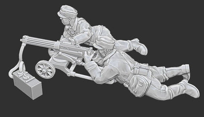 WWII Finnish Summer Maxim Team (2 models) Various Scales Historical Wargaming